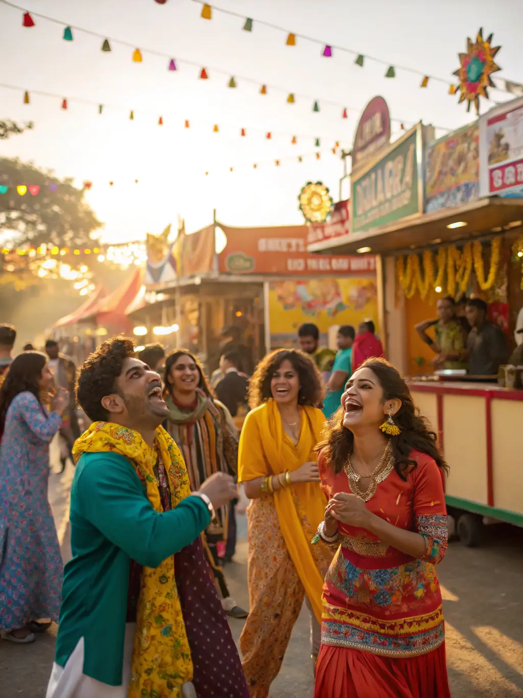 A photograph capturing the energy of a cultural festival organized by LA COMPAGNIE DE L AUBE, featuring music, dance, and artistic displays that celebrate diversity and cultural heritage.